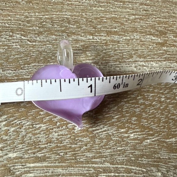 Venice Italy Murano Glass Heart Pendant - Picture 6 of 6